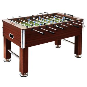 vidaXL Futbol&iacute;n de acero 60 kg marr&oacute;n 140x74,5x87,5 cm