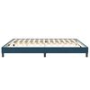 vidaXL Estructura cama sin colch&oacute;n terciopelo azul oscuro 200x220 cm