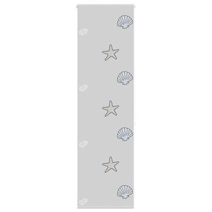 vidaXL Estor enrollable para ducha tela 60x240 cm ancho 56 cm