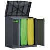 Keter Armario de reciclaje Moby Compact Recycling System grafito 100cm