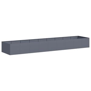 vidaXL Jardinera acero gris antracita 360x80x40 cm