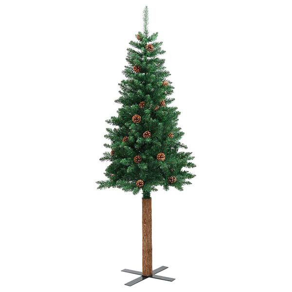 vidaXL &Aacute;rbol de Navidad Delgado con 300 LED con soporte Verde 180 cm