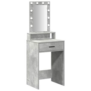 vidaXL Mesa Tocador Gris 50 x 41 x 140 cm Madera de ingenier&iacute;a