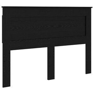 vidaXL Cabecero con cabecera Roble Negro 160 cm Madera contrachapada