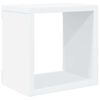 vidaXL Estantes cubo de pared 4 unidades blanco 22x15x22 cm