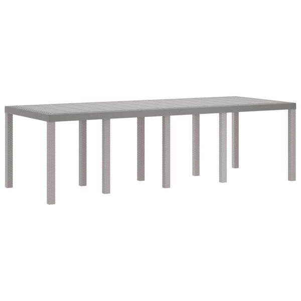 vidaXL Conjunto de Comedor de Jard&iacute;n 9 pcs Blanco Polipropileno