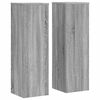 vidaXL Soportes de plantas 2 uds madera gris Sonoma 25x25x80 cm