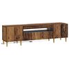 vidaXL Mueble de TV LED Madera envejecida Madera de ingenier&iacute;a