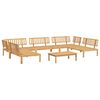 vidaXL Set de sof&aacute;s de palets de jard&iacute;n 6 pzas madera maciza de acacia