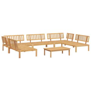 vidaXL Set de sof&aacute;s de palets de jard&iacute;n 6 pzas madera maciza de acacia