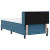 vidaXL Cama tipo Box Spring Azul Oscuro 200 x 100 cm Poli&eacute;ster