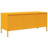 vidaXL Mueble para TV acero laminado en frío amarillo 101,5x39x43,5 cm