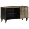 vidaXL Mueble de TV madera maciza de mango gris claro 80x31,5x46 cm