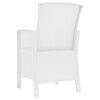vidaXL Sill&oacute;n de jard&iacute;n con cojines rat&aacute;n PP blanco
