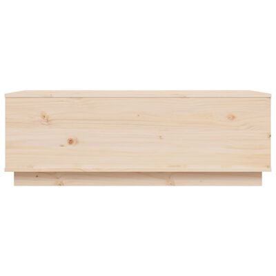 vidaXL Mesa de centro de madera maciza de pino 100x50x35 cm