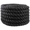 vidaXL Cuerda de yute 400 mm 10 m Negro 100% yute Tossa