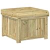 vidaXL Caja de cojines para exterior Madera de pino impregnada