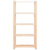 vidaXL Estantería 5 niveles 2 unidades madera pino maciza 250 kg