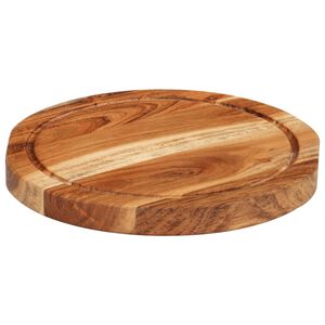 vidaXL Tabla de cortar madera maciza de acacia &Oslash;25x2,5 cm