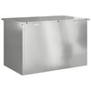 vidaXL Caja de Almacenamiento Exterior Plateado 80 x 50,5 x 50 cm