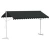 vidaXL Toldo independiente Gris antracita 4 x 3 m Poli&eacute;ster