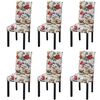 vidaXL Sillas de comedor 6 uds tela multicolor