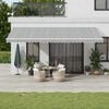 vidaXL Toldo retr&aacute;ctil autom&aacute;tico luz LED antracita blanco 600x350 cm