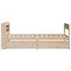 vidaXL Estructura de cama sin colchón madera maciza pino 75x190 cm