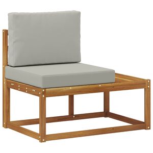 vidaXL Sof&aacute; de esquina exterior con coj&iacute;n Natural 91 x 63 x 73 cm