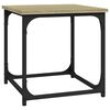 vidaXL Mesa auxiliar madera contrachapada roble Sonoma 40x40x40 cm