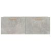 vidaXL Armario pared madera contrachapada gris hormig&oacute;n 100x36,5x35 cm