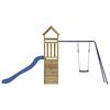 vidaXL Parque infantil de exterior madera de pino impregnada