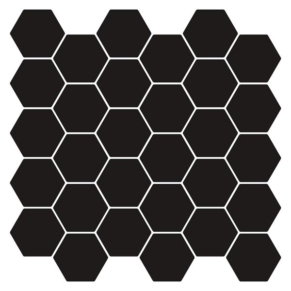 vidaXL Azulejo hexagonal 50 pcs Gris 30 x 30 cm Poliuretano y PET