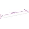 vidaXL Tablero de mesa rectangular madera maciza mango 160x40x3,8 cm