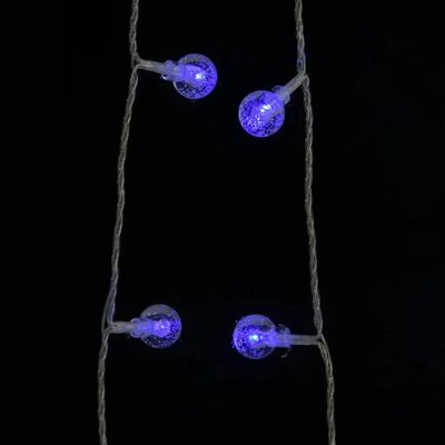 vidaXL Guirnalda de luces globos 8 funciones 20 m 200 LEDs azul