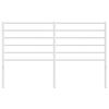 vidaXL Cabecero de metal blanco 140 cm