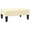 vidaXL Taburete de cuero sint&eacute;tico color crema 78x56x32 cm