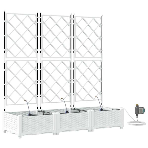 vidaXL Macetero de Jard&iacute;n 3 pcs Acero