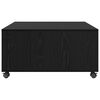 vidaXL Mesa de Café Roble Negro 75 x 75 x 38 cm Madera de ingeniería