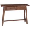 vidaXL Escritorio Marr&oacute;n 110 x 30 x 79 cm Madera de Caoba S&oacute;lida