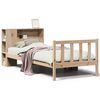 vidaXL Cama con estantería sin colchón madera maciza de pino 90x200 cm