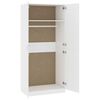vidaXL Armario de madera contrachapada blanco 90x52x200cm