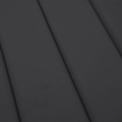 vidaXL Cojín de tumbona de tela Oxford negro 200x50x3 cm