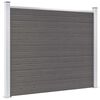 vidaXL Panel de valla WPC gris 180x146 cm