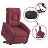 vidaXL Sill&oacute;n el&eacute;ctrico reclinable elevable de tela rojo tinto