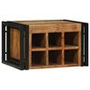 vidaXL Estante de Vino 2 uds. Marr&oacute;n y Negro 46 x 35 x 27,5 cm
