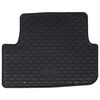 vidaXL Alfombrilla de Coche 4 pcs Negro Goma