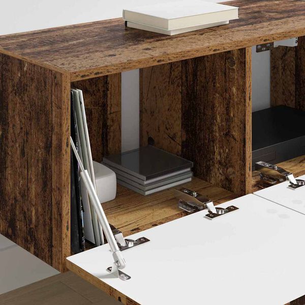 vidaXL Mueble de TV Montado en la Pared Madera Vieja 60 x 31 x 29.5 cm