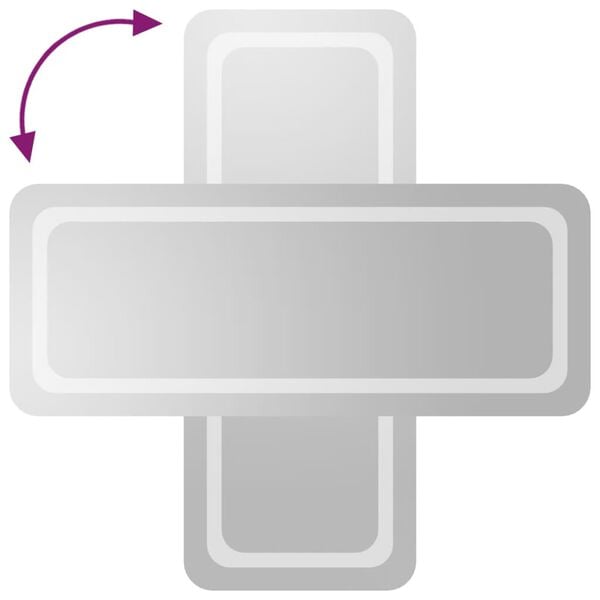 vidaXL Espejo de baño con LED 40x100 cm