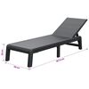 Tumbona Keter con Coj&iacute;n "Formentera" Textura madera Antracita